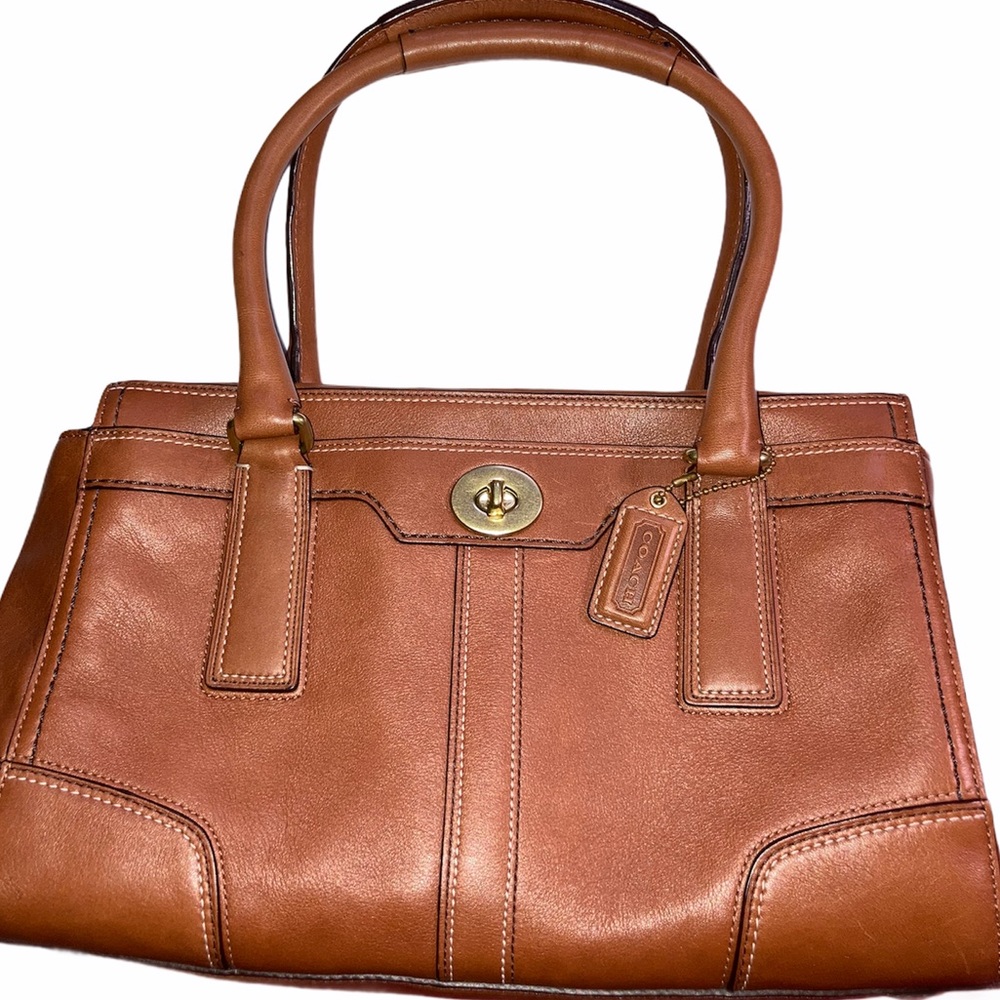 COACH Turn The Lock  Leather Bag